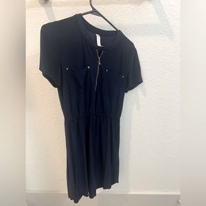 Navy Blue Casual Wear Dress